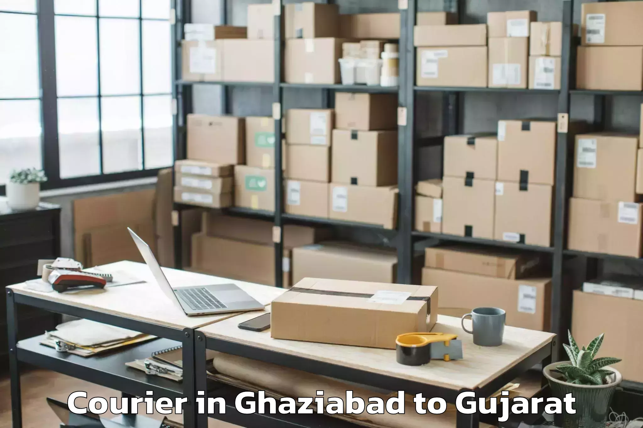 Professional Ghaziabad to Halol Courier